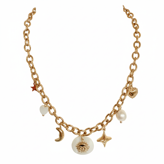 Bedelketting seasons - Goud ketting