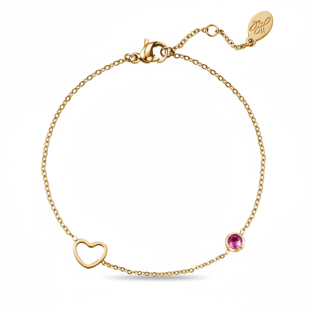 Birthstone Armband Goud Juli Armband