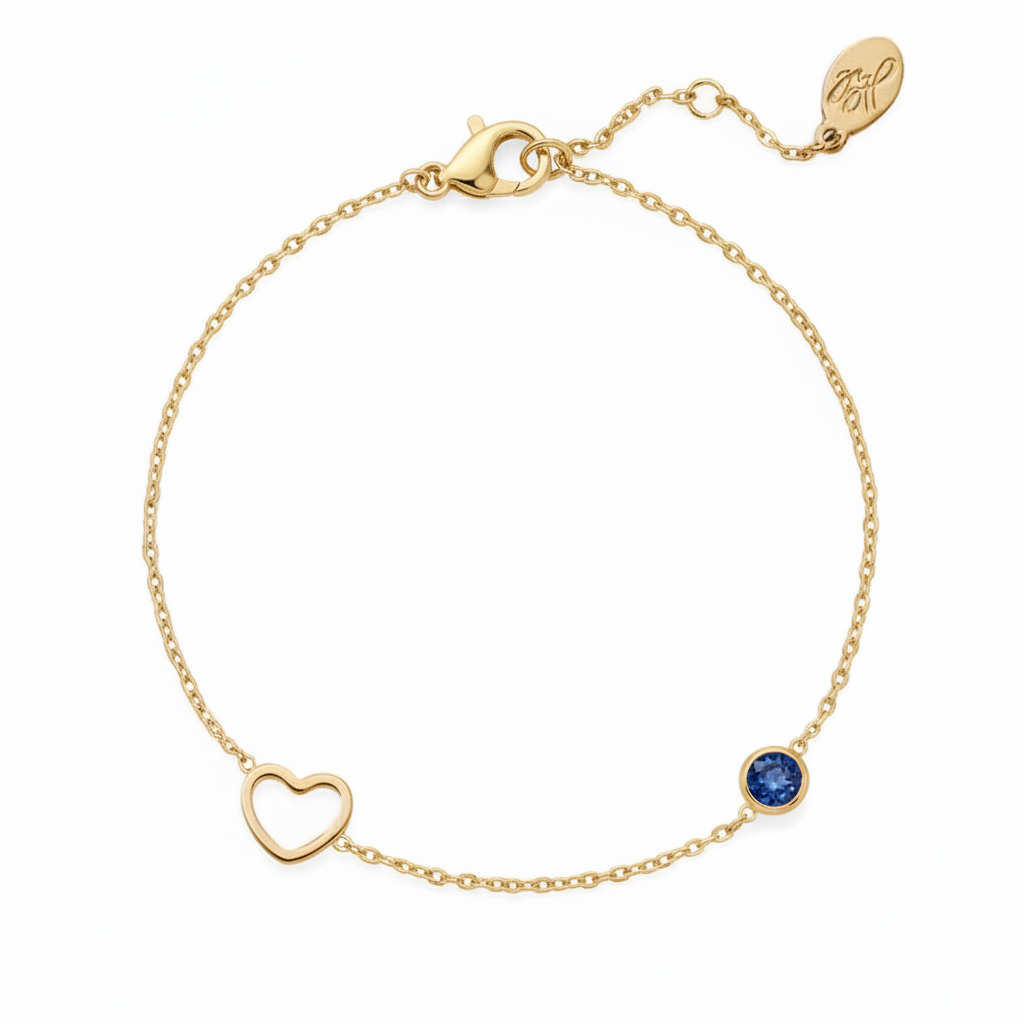 Birthstone Armband Goud September Armband