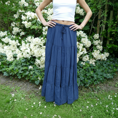 Maxi Rok - Navy rokken