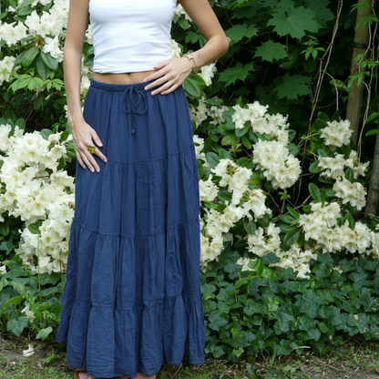 Maxi Rok - Navy rokken