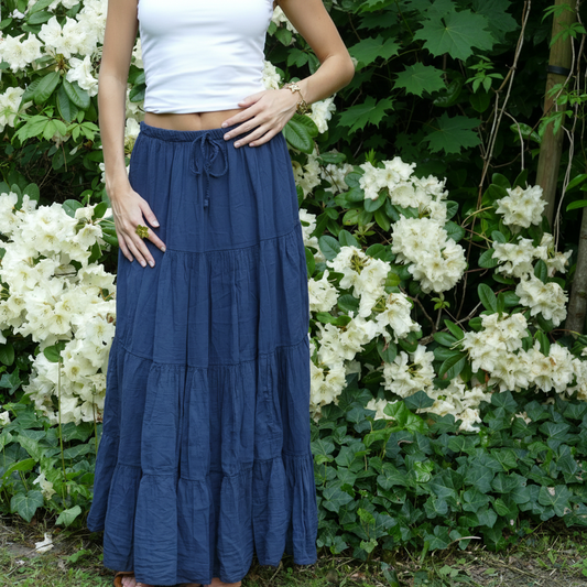 Maxi Rok - Navy rokken