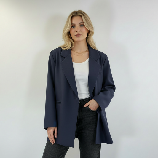 Oversized Blazer - Navy Blazer