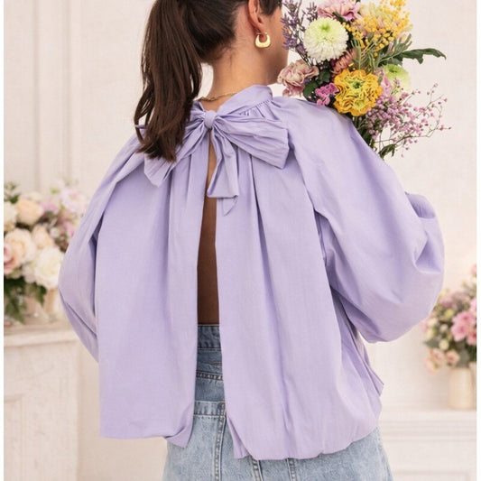 Blouse Open Rug - Lila top