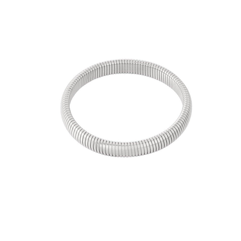 Zilveren Elastische Armband | 1 cm Breed Armband
