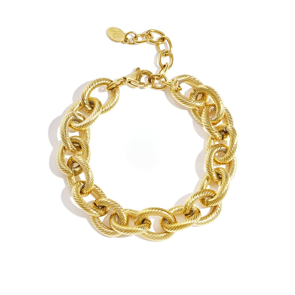 Statement Schakelarmband - Goud Armband