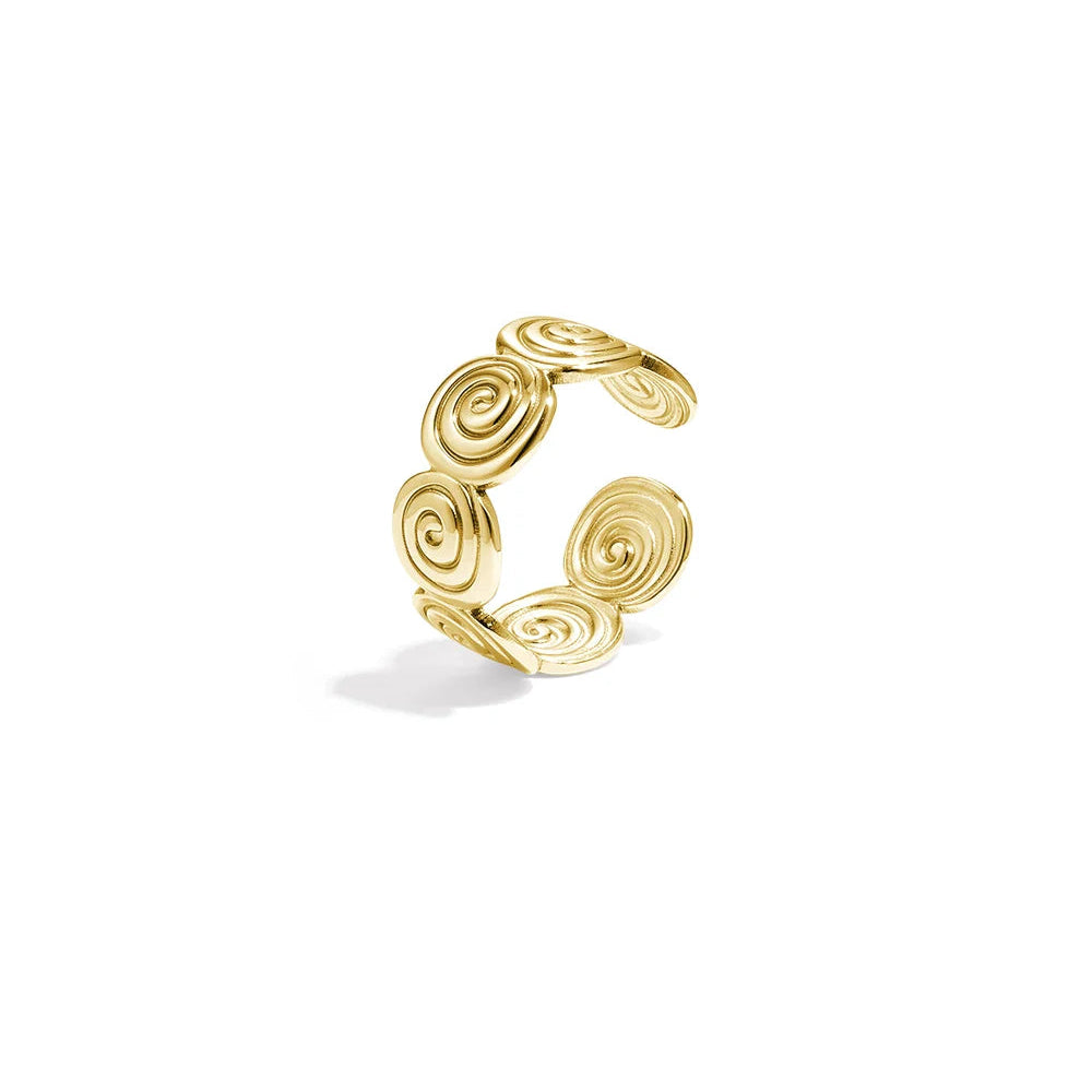 Ring Swirl Goud Ring