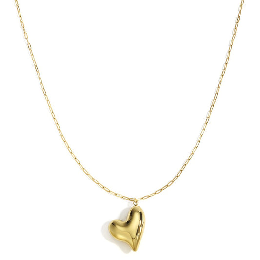 Lange ketting Falling Heart - Goud ketting
