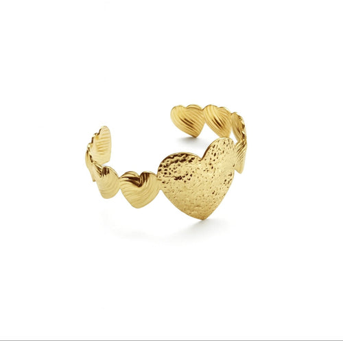 Bangle Armband Heartdrop Goud Armbanden