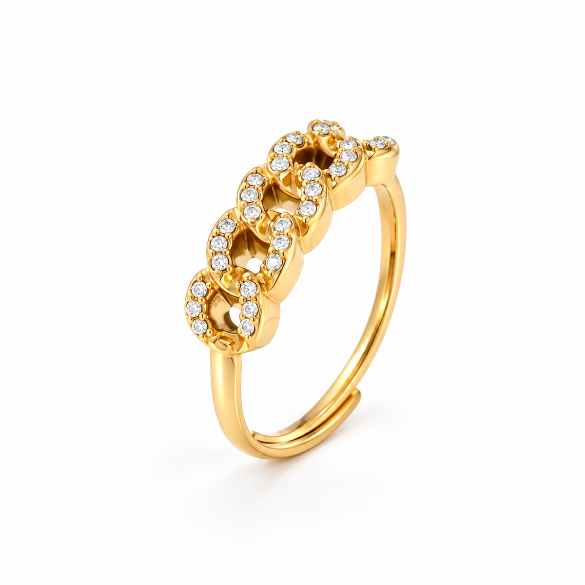 Chain Sparkle Ring ring