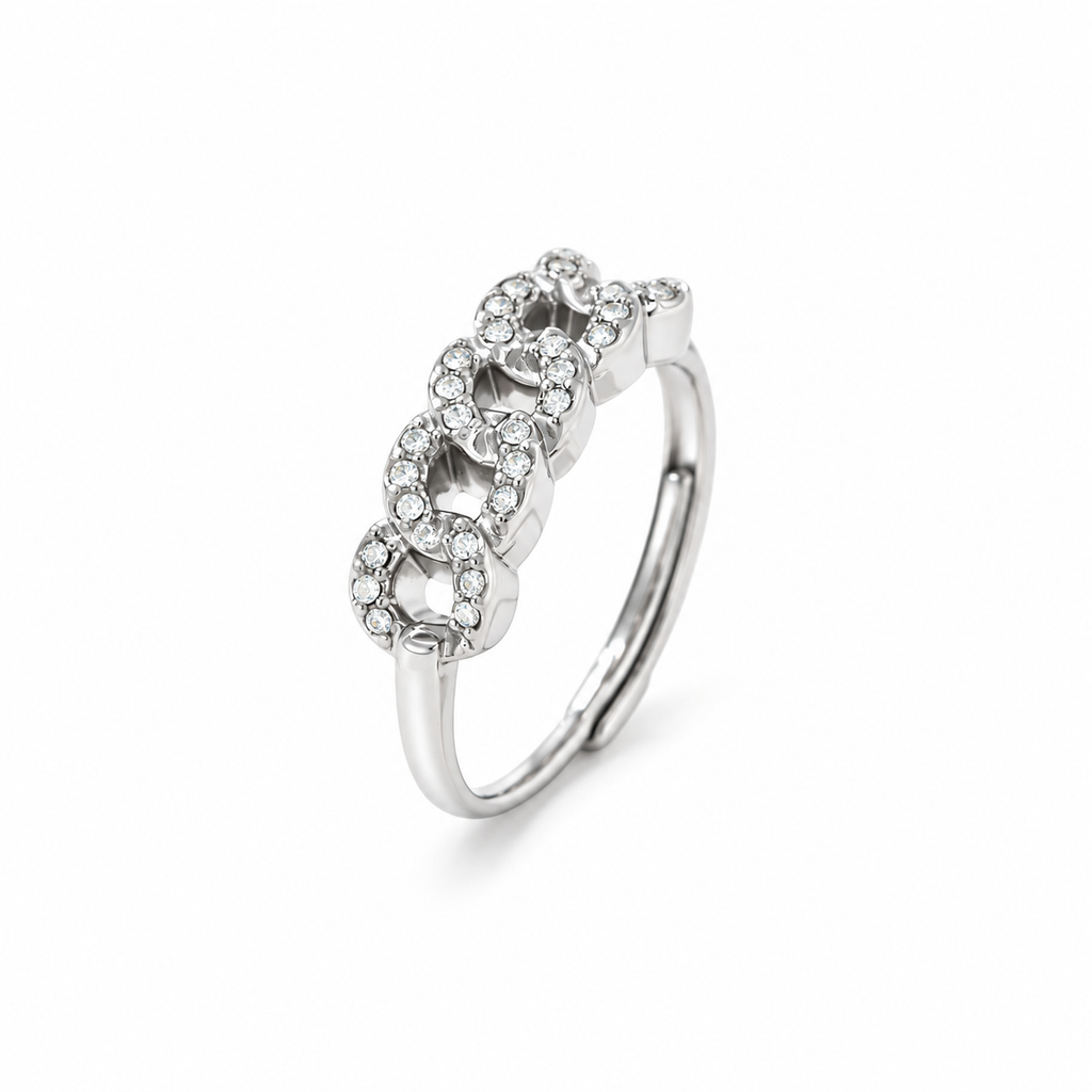 Chain Sparkle Ring ring