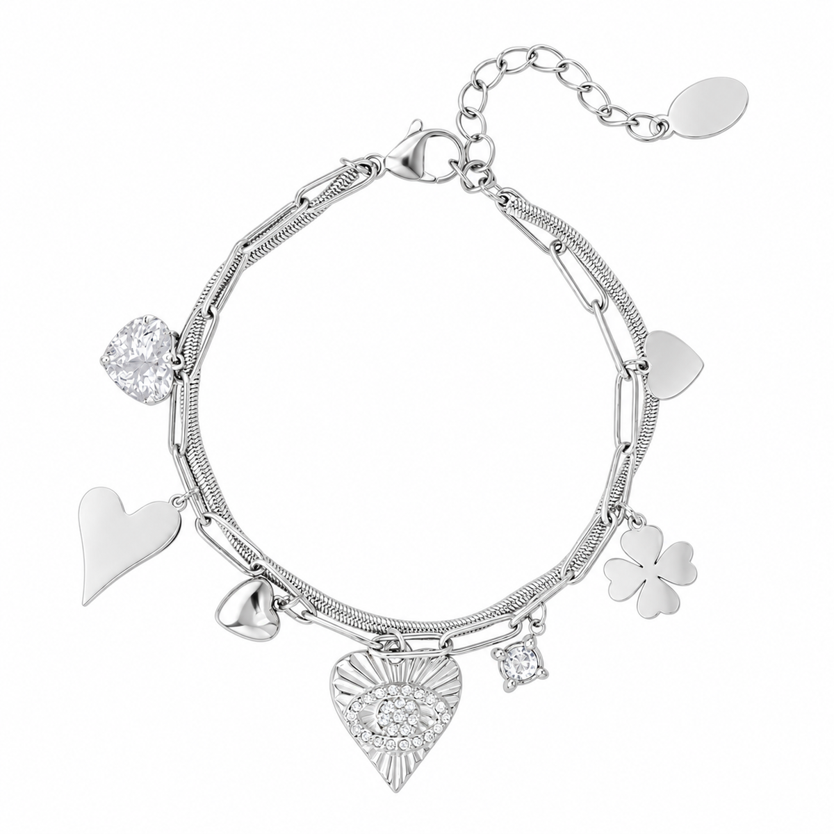 Dubbele Armband Lovely Zilver armband