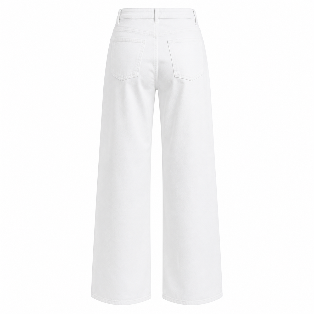 Goodies Wide Leg Jeans Wit – High Waist broeken