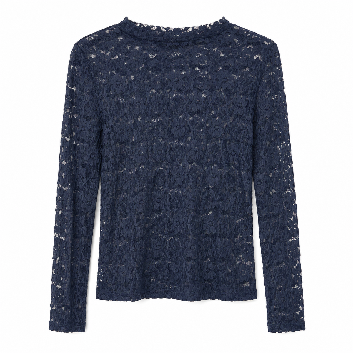Lace Top Navy Top