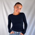 Navy Dubbellaagse Top tops