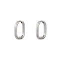 Oorbellen Classy Ovaal Zilver – 1,3 cm oorbellen