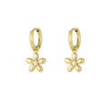 Oorbellen Daisy Bloem - Goud oorbellen