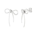Oorbellen Knotted Bow – Zilver Oorbellen