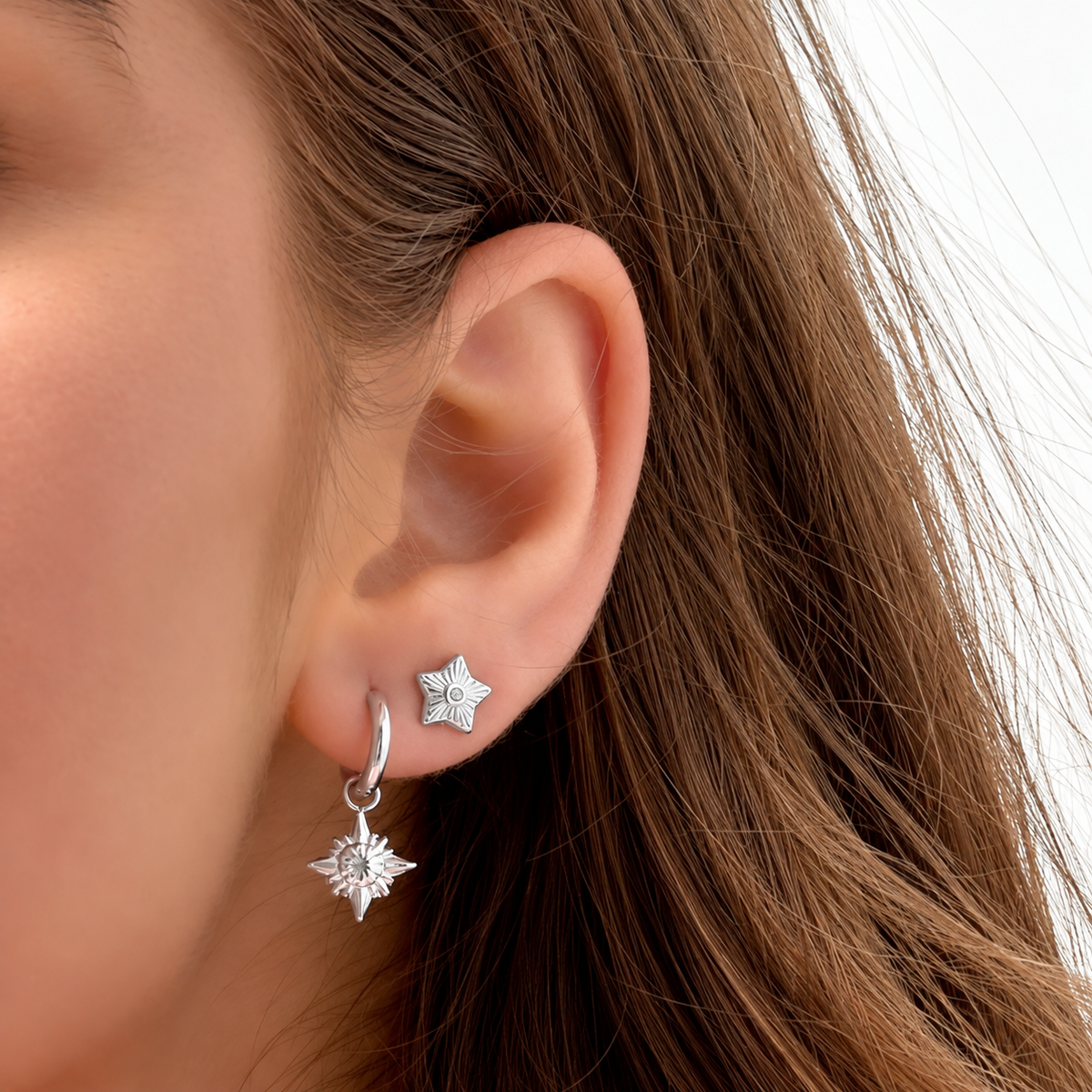 Oorbellen Ster Studs – Zilver oorbellen