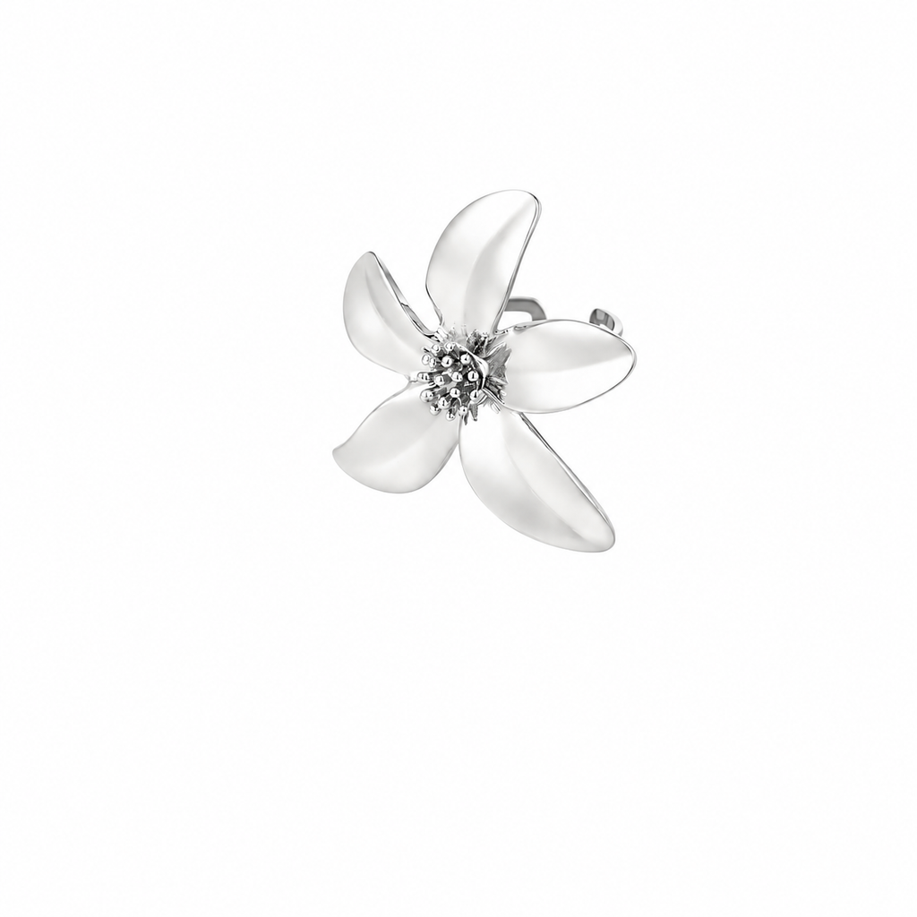 Ring Bloem Zilver Ringen
