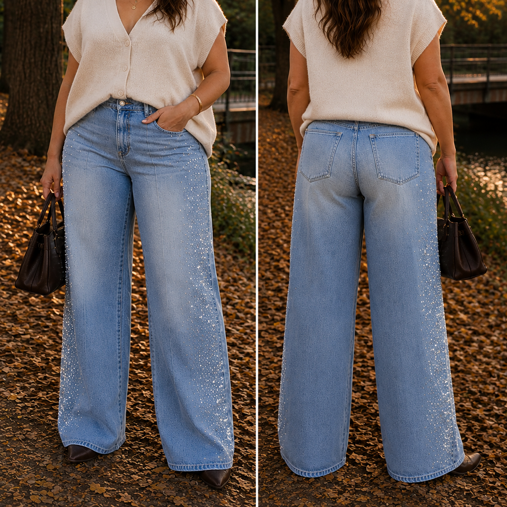 Tall & Curvy High Waist Glitter Jeans jeans