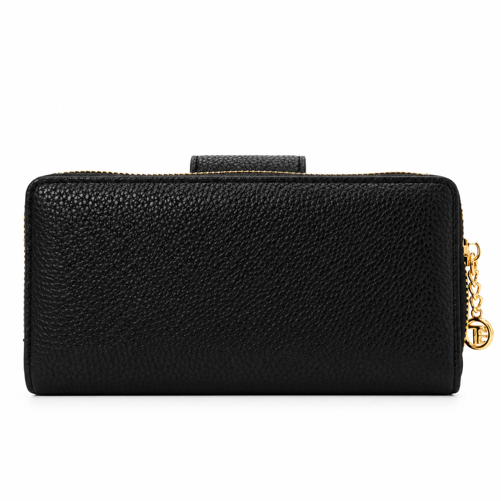 Portemonnee Tom&Eva – Zwart met Goudkleurige Details Accessoires