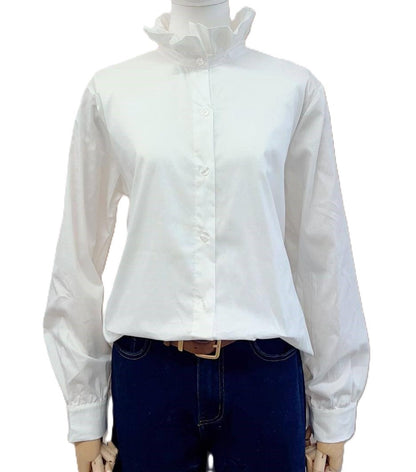 Blouse met ruffled kraag blouse