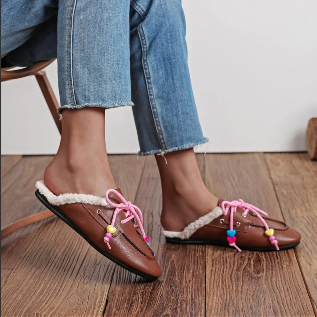 Cozy Moccasin Loafers Bruin schoenen