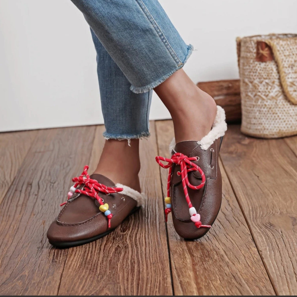 Cozy Moccasin Loafers Donkerbruin schoenen