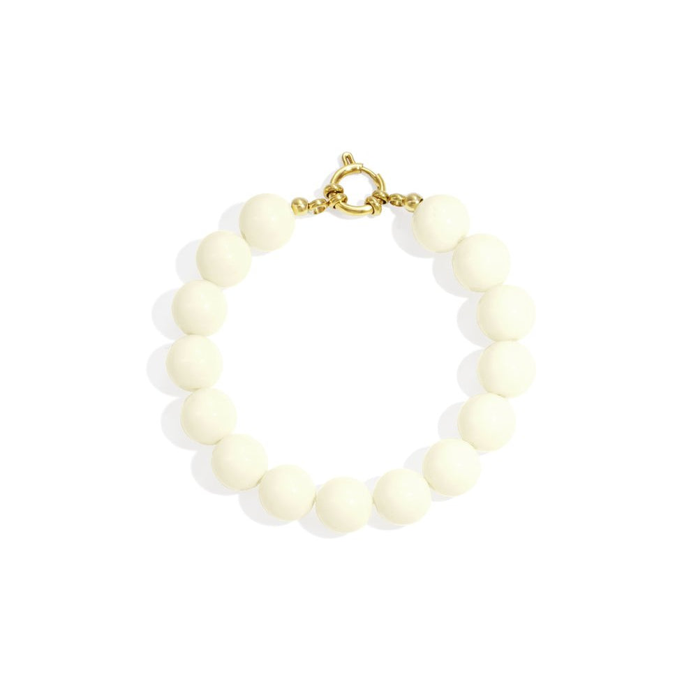 Witte Kralen Armband Armband