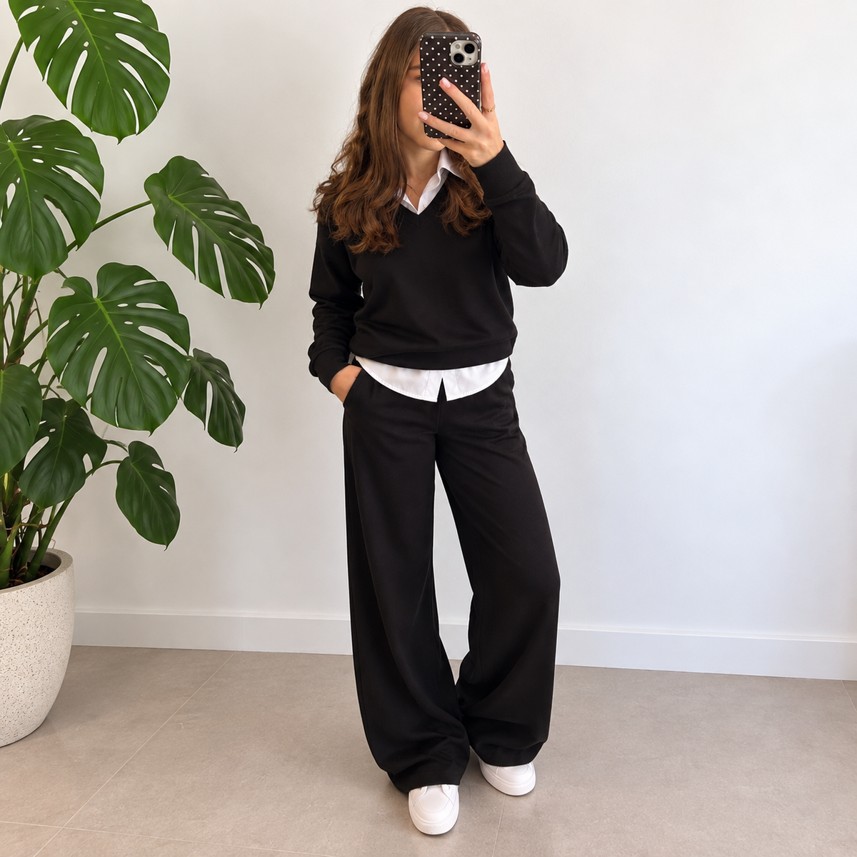 Layered Comfy Set Zwart Set