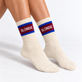 Sokken Met Tekst – French Edition Bordeaux sokken