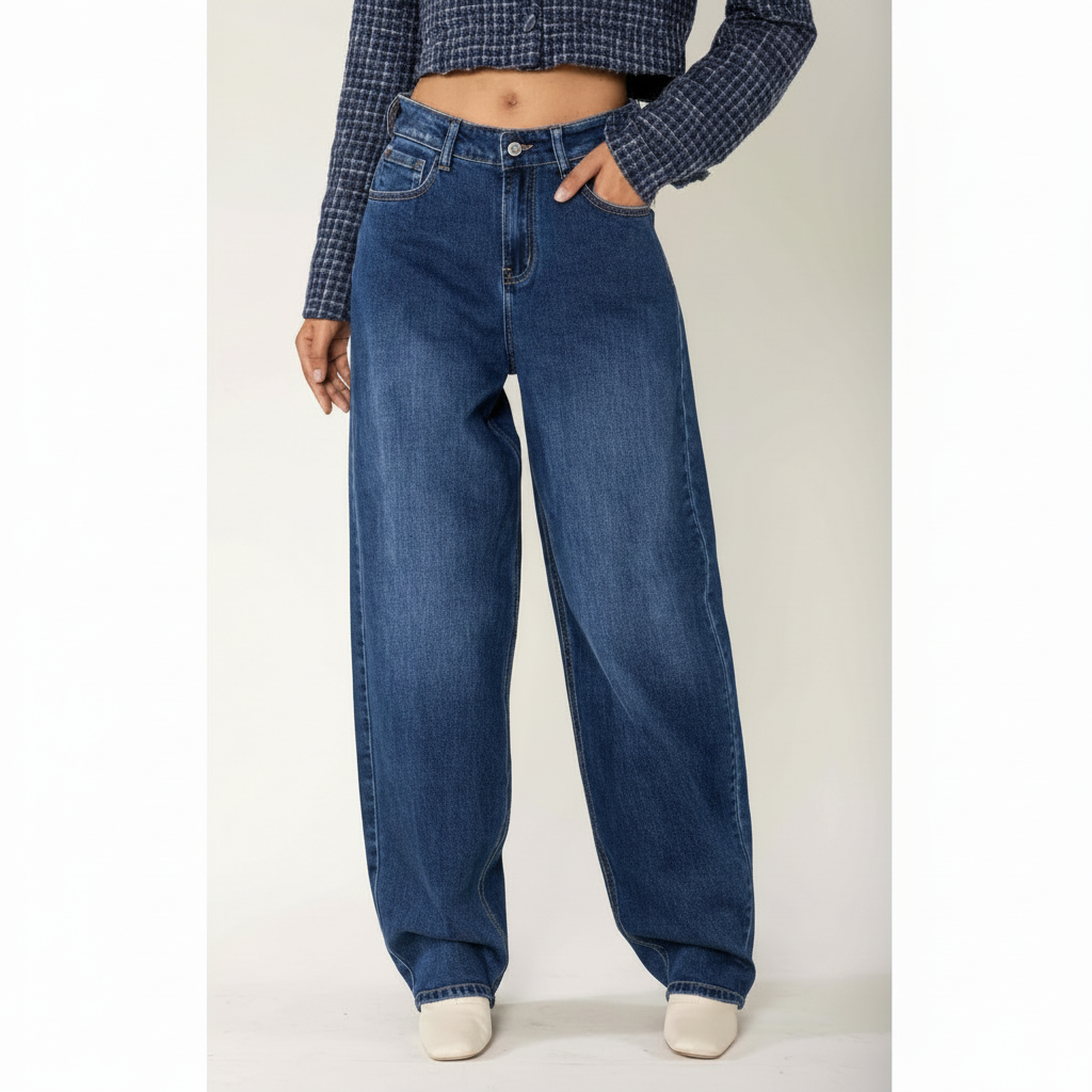 Balloon jeans - Donkerblauw broeken
