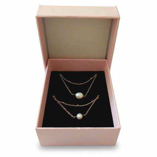 Set Armband en Ketting Parel - Goud Set