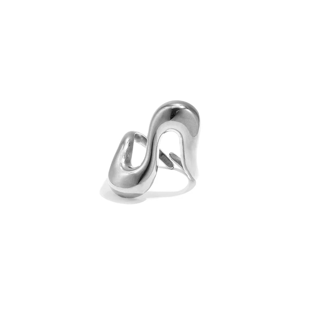Ring Wave Zilver Ring