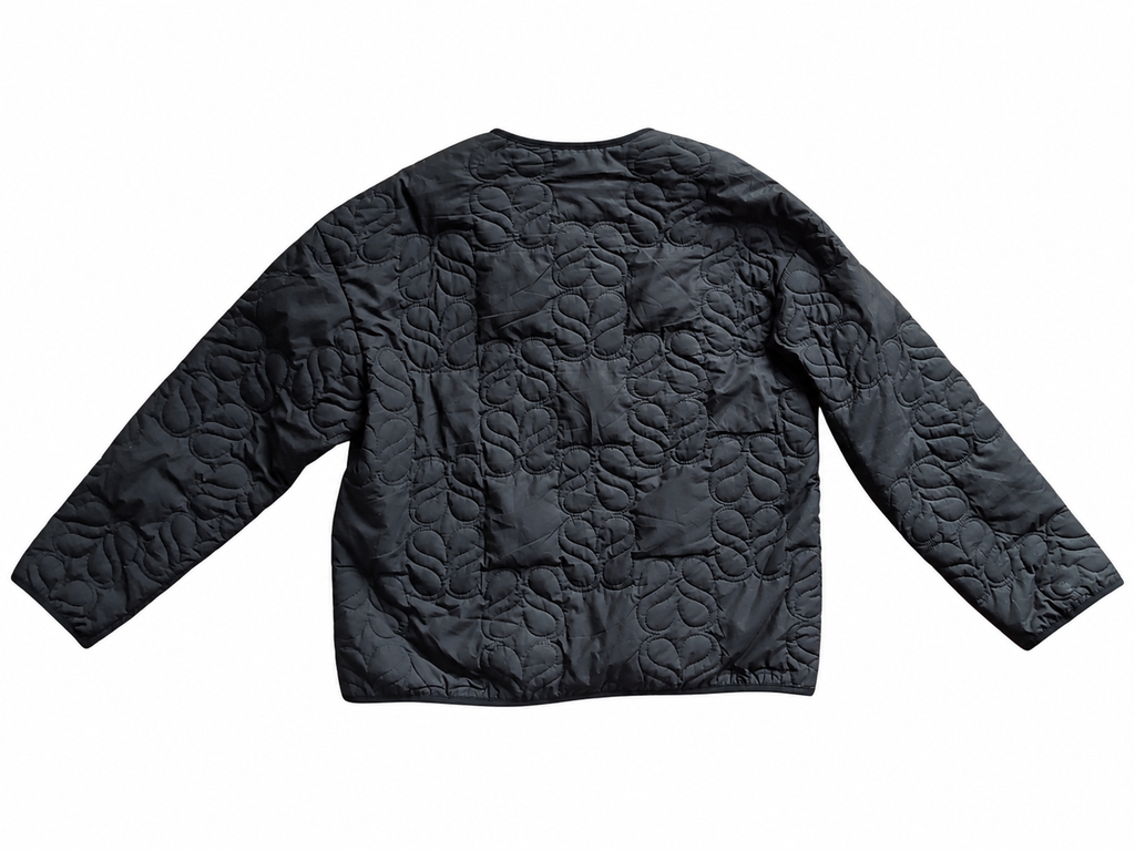 Quilted Cotton Jacket - Zwart Jassen