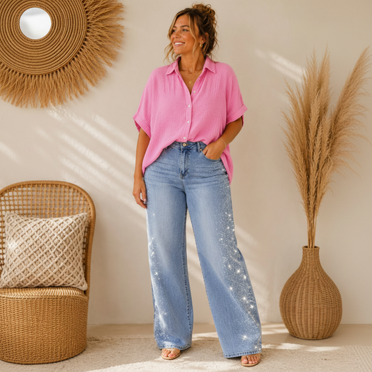 Glitter Jeans Tall & Curvy High Waist jeans