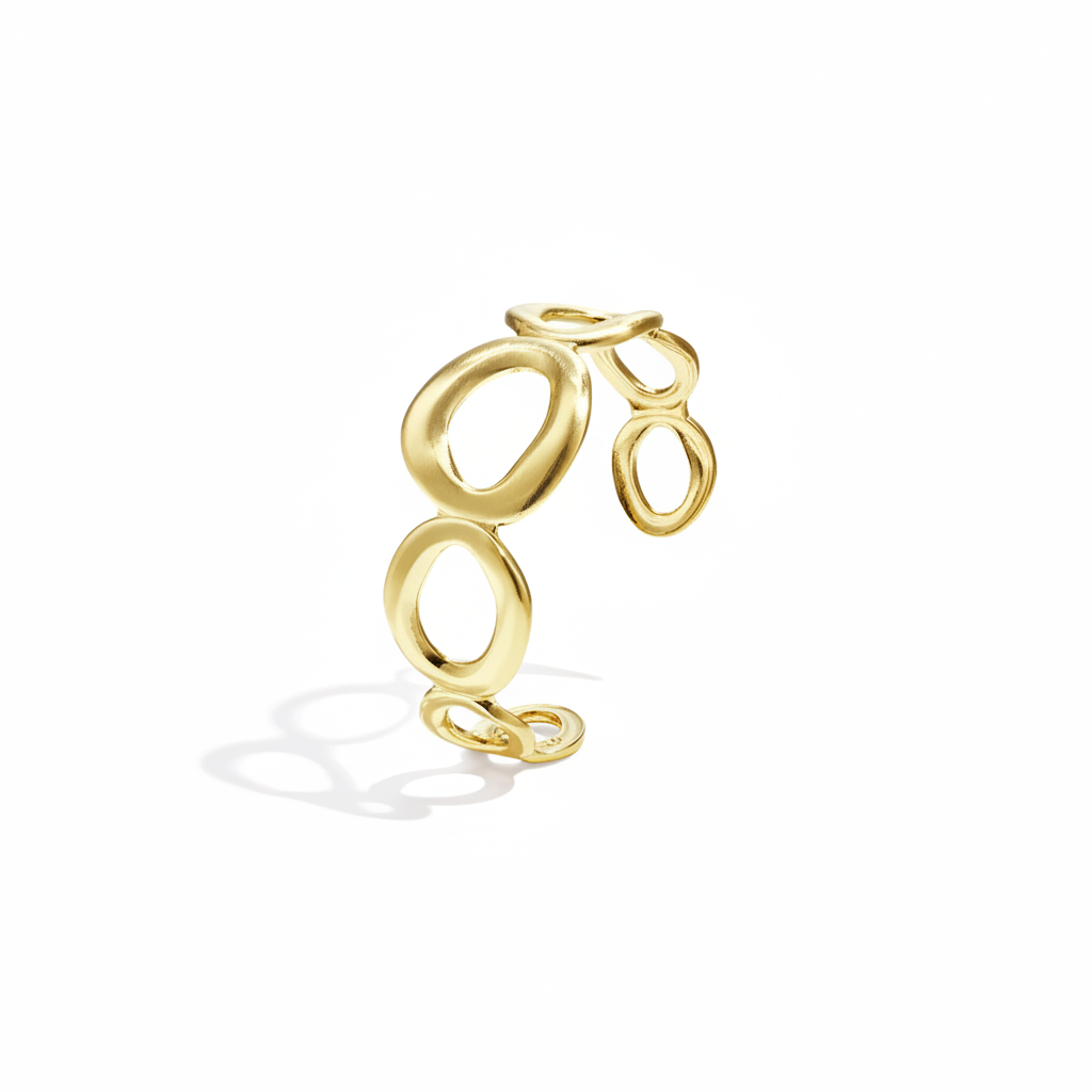 Gouden Open Circle Armband Armband