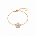 Armband Bloem Parel Goud Armband