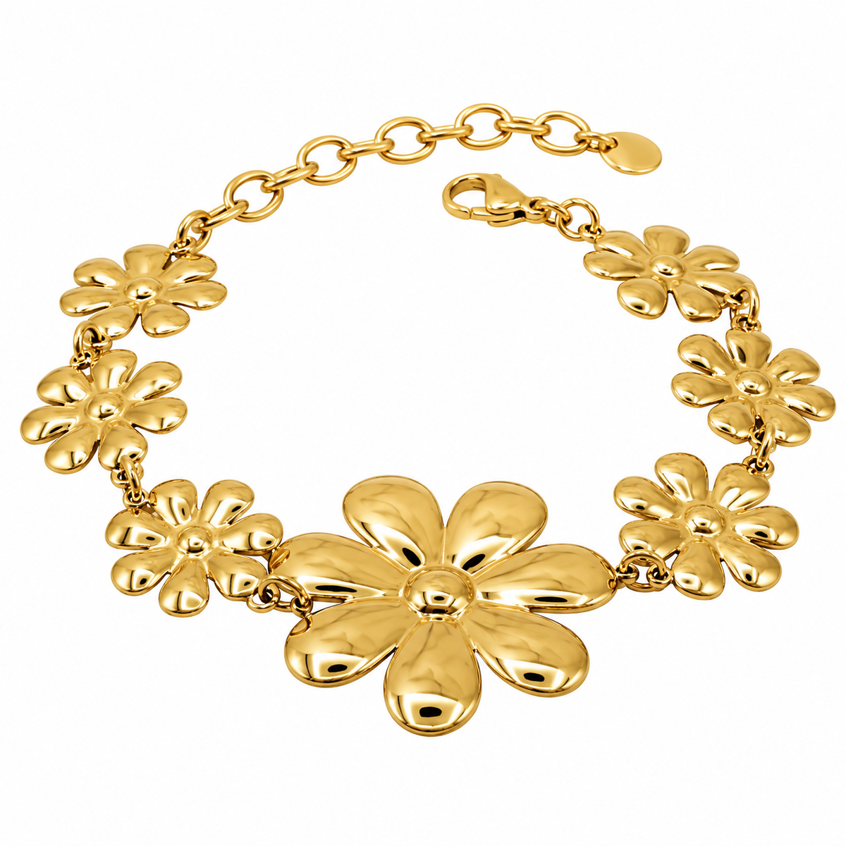 Armband Big Flower Goud Armbanden