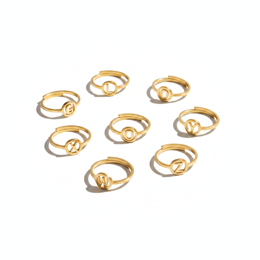 Initiaal Ring Goud ringen