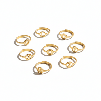 Initiaal Ring Goud ringen