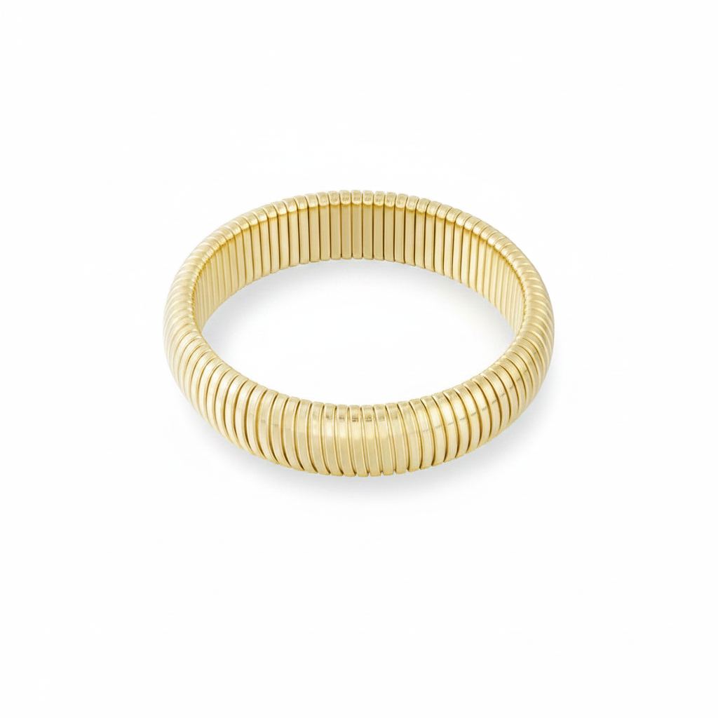 Gouden Elastische Armband | 1,5 cm Breed armband