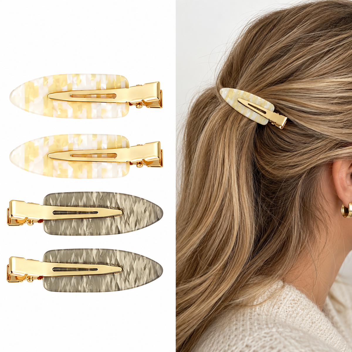 Haarclips – Set Van 4 haaraccessoire