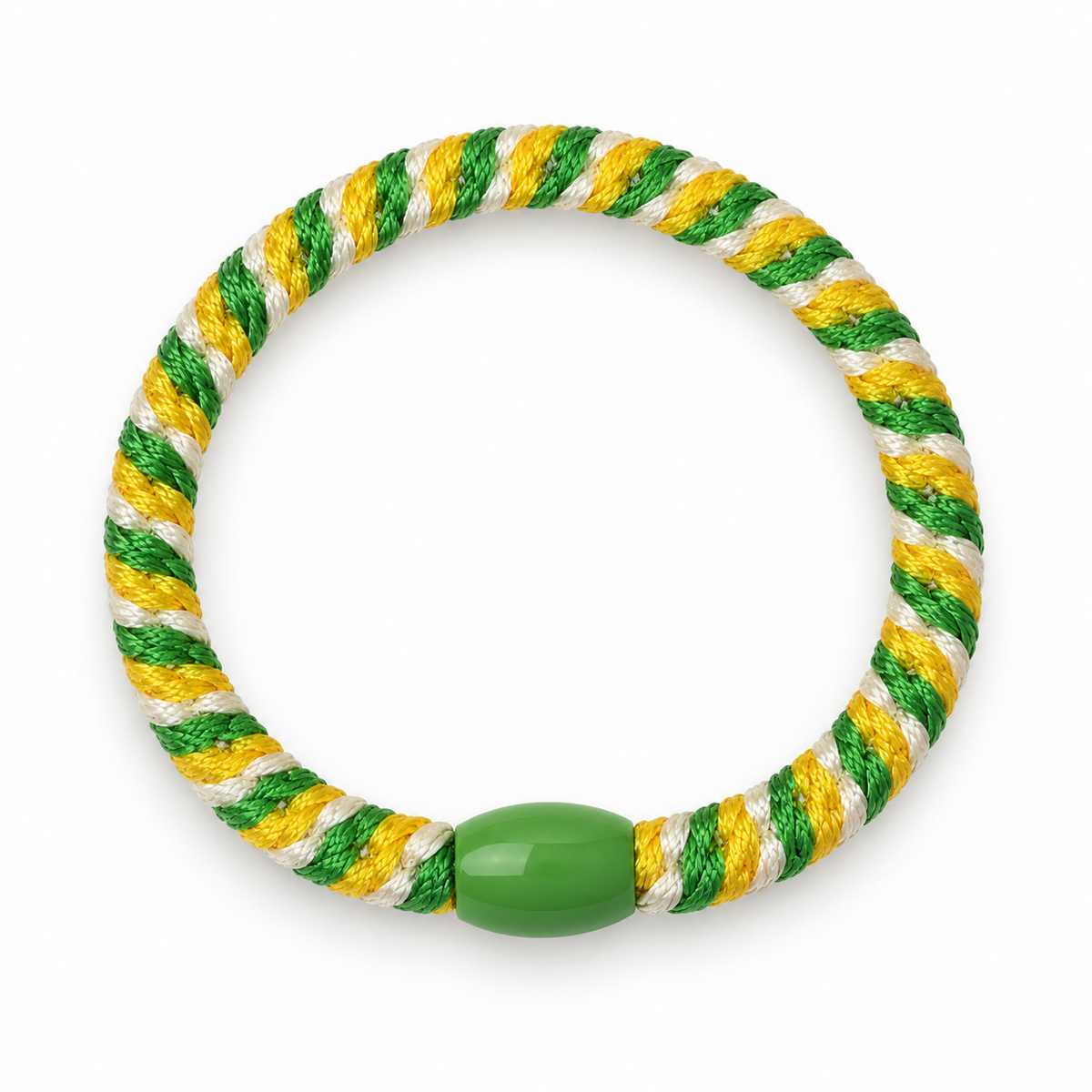 Haarelastiek Twisted Groen haarelastiek