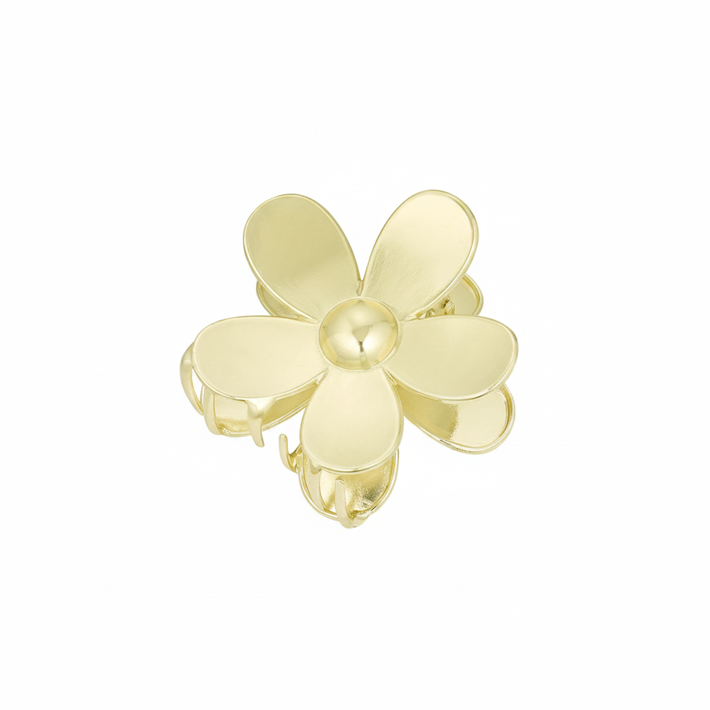 Haarklem Bloem - Goud haarklem