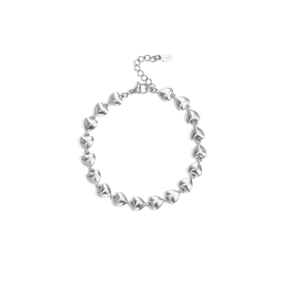 Heart Link Armband - Zilver Armband