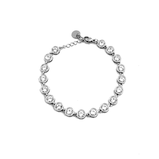 Armband glamour strass - Zilver armband
