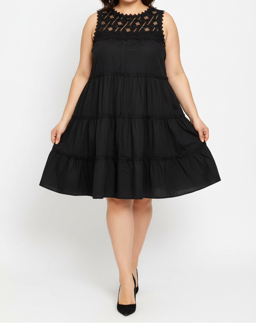 Curvy Jurk - Zwart jurk