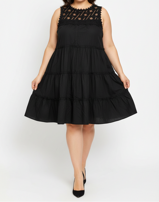 Curvy Jurk - Zwart jurk